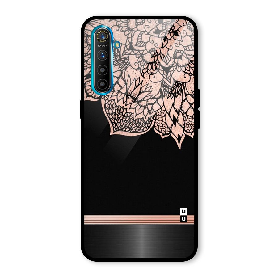 Classic Black Sleak Design Glass Back Case for Realme XT
