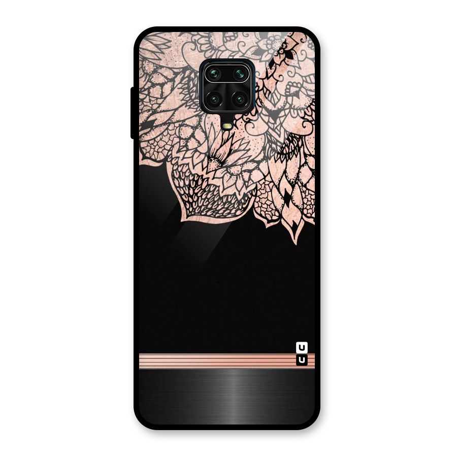 Classic Black Sleak Design Glass Back Case for Redmi Note 9 Pro Max