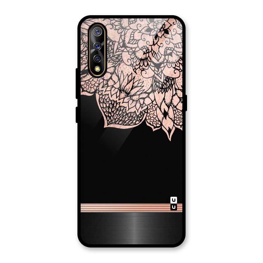 Classic Black Sleak Design Glass Back Case for Vivo S1