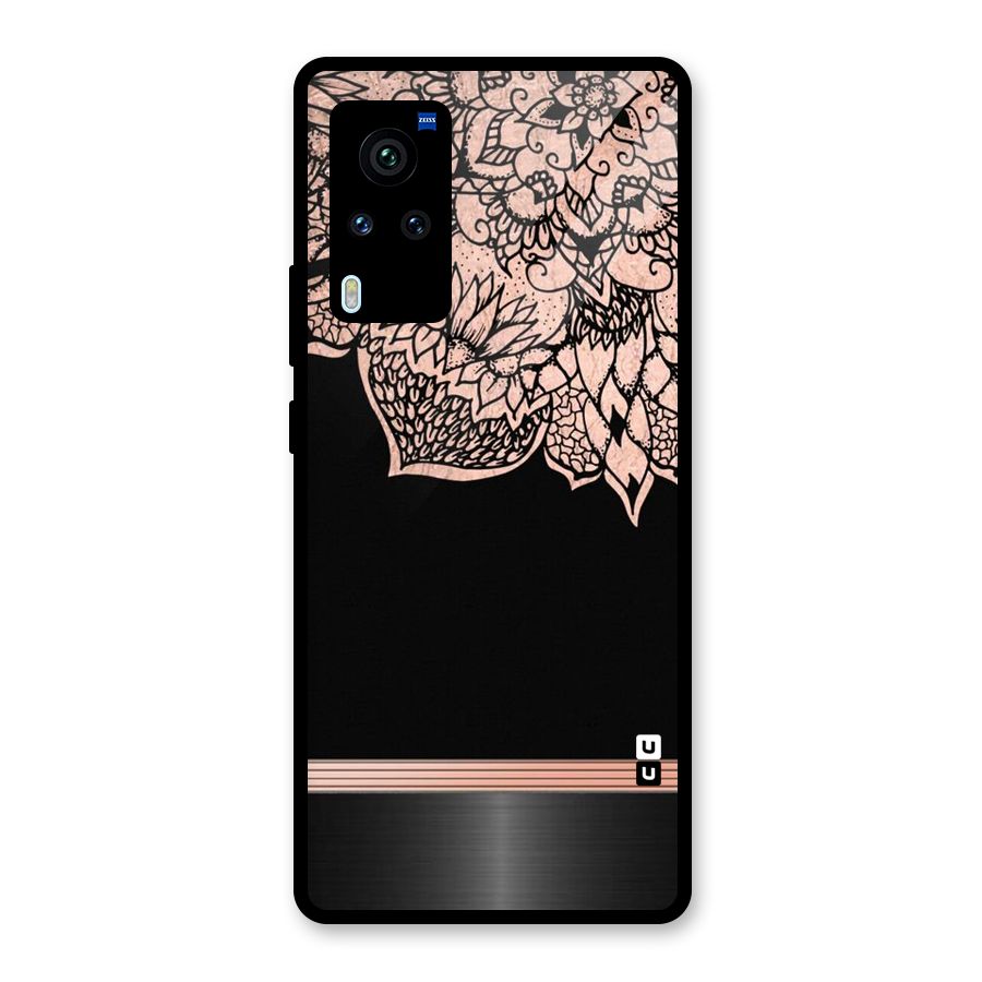 Classic Black Sleak Design Glass Back Case for Vivo X60 Pro