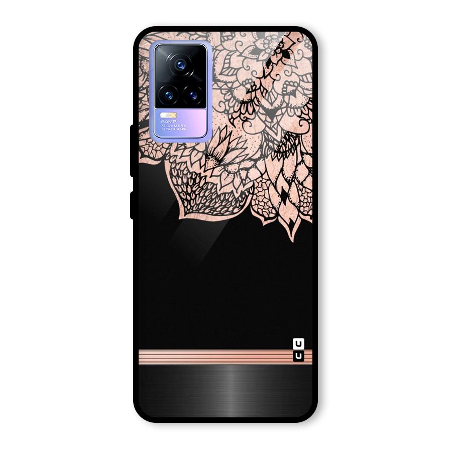 Classic Black Sleak Design Glass Back Case for Vivo Y73