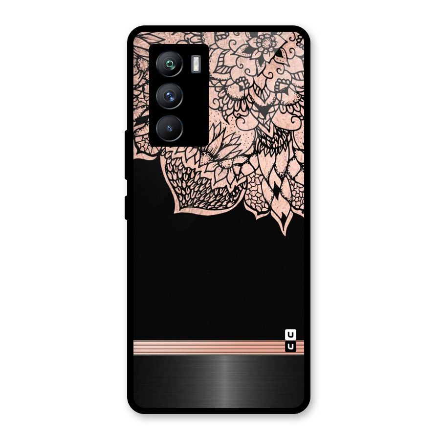 Classic Black Sleak Design Glass Back Case for Vivo iQOO 9 SE