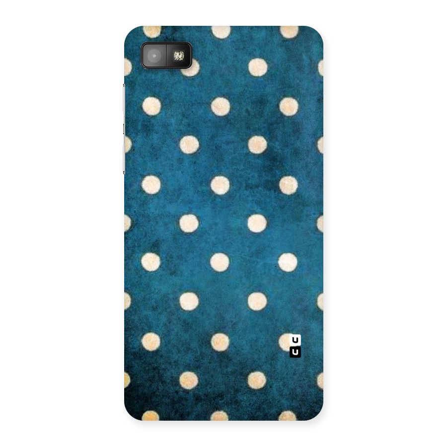 Classic Blue Polka Back Case for Blackberry Z10