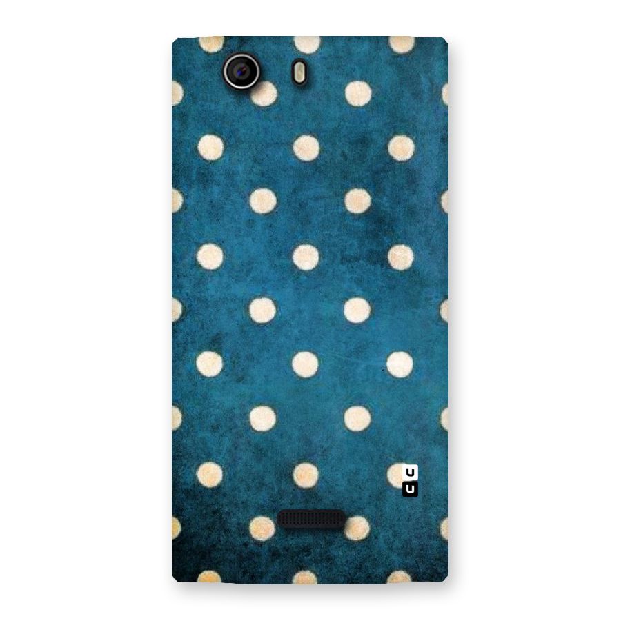 Classic Blue Polka Back Case for Canvas Nitro 2 E311