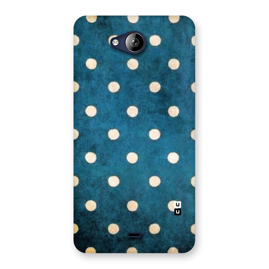 Classic Blue Polka Back Case for Canvas Play Q355