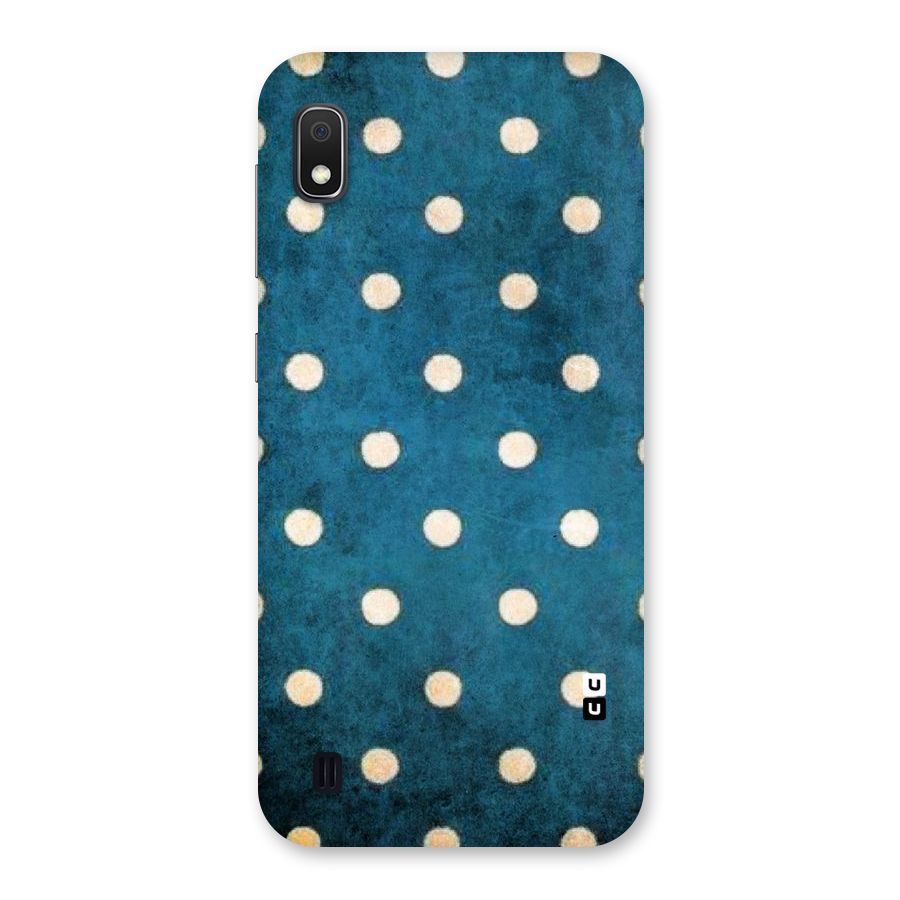 Classic Blue Polka Back Case for Galaxy A10