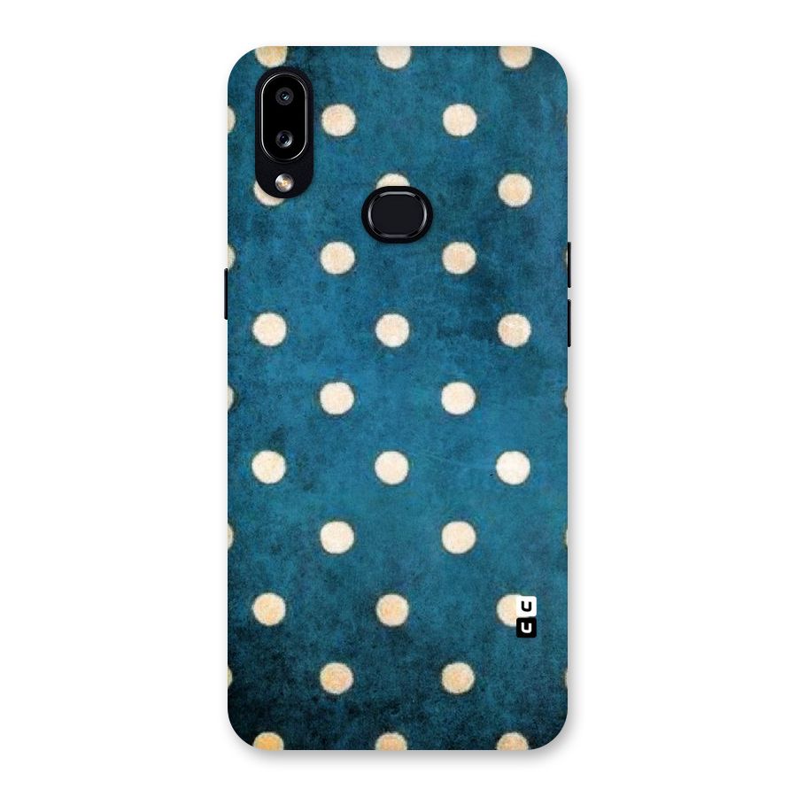 Classic Blue Polka Back Case for Galaxy A10s
