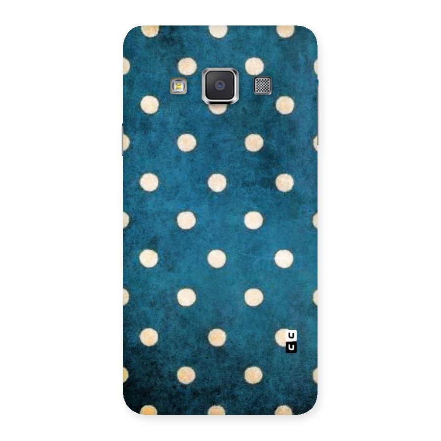 Classic Blue Polka Back Case for Galaxy A3
