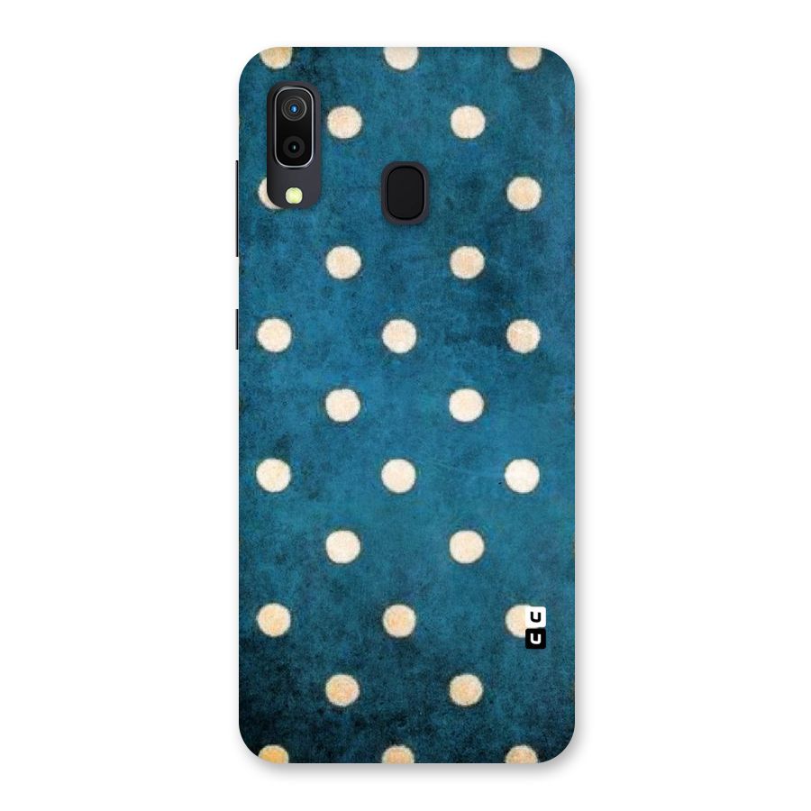Classic Blue Polka Back Case for Galaxy A30