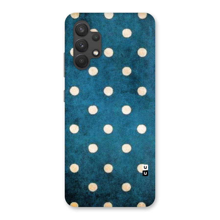 Classic Blue Polka Back Case for Galaxy A32