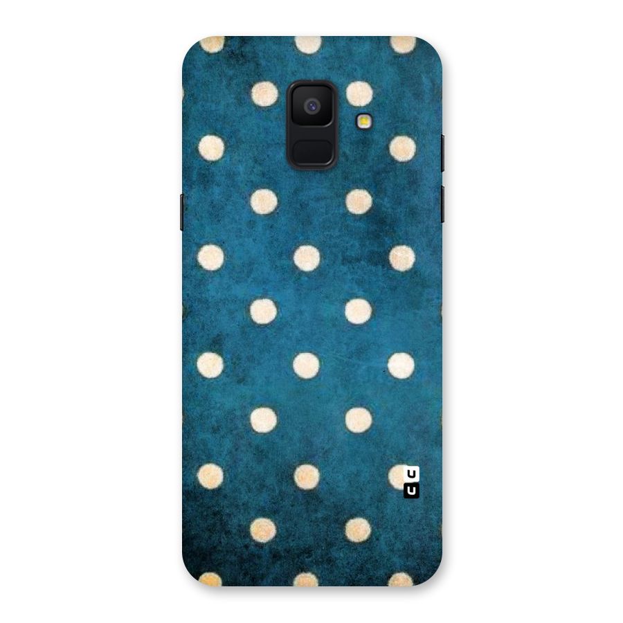 Classic Blue Polka Back Case for Galaxy A6 (2018)