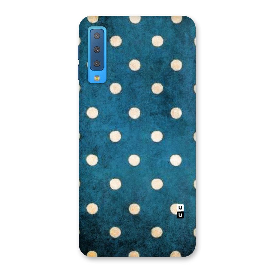 Classic Blue Polka Back Case for Galaxy A7 (2018)