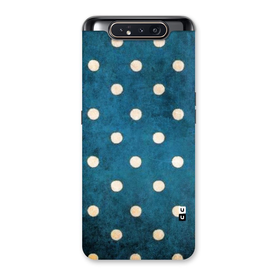 Classic Blue Polka Back Case for Galaxy A80