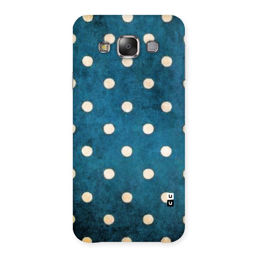 Classic Blue Polka Back Case for Galaxy E7