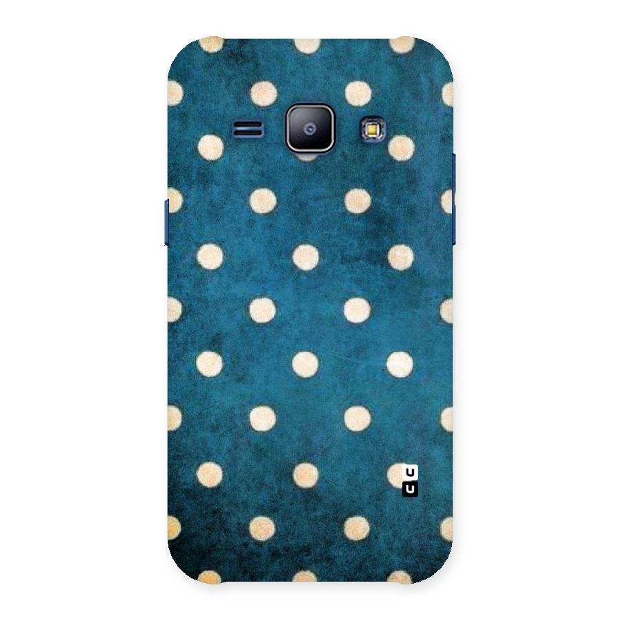Classic Blue Polka Back Case for Galaxy J1