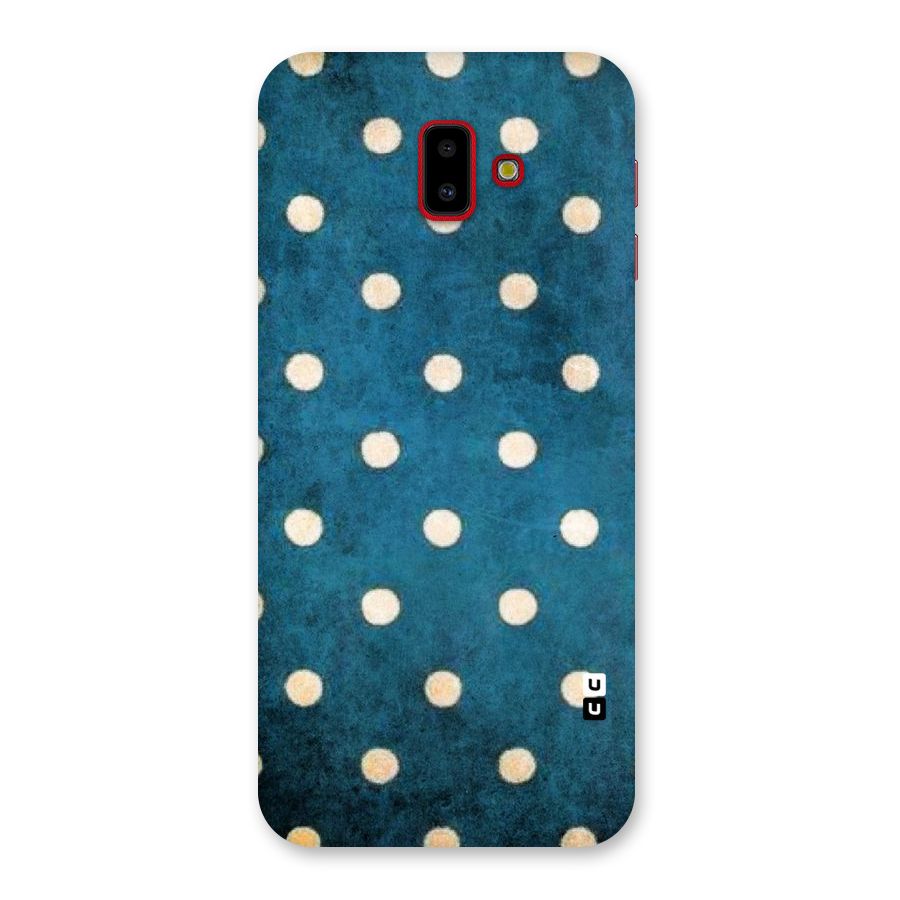 Classic Blue Polka Back Case for Galaxy J6 Plus