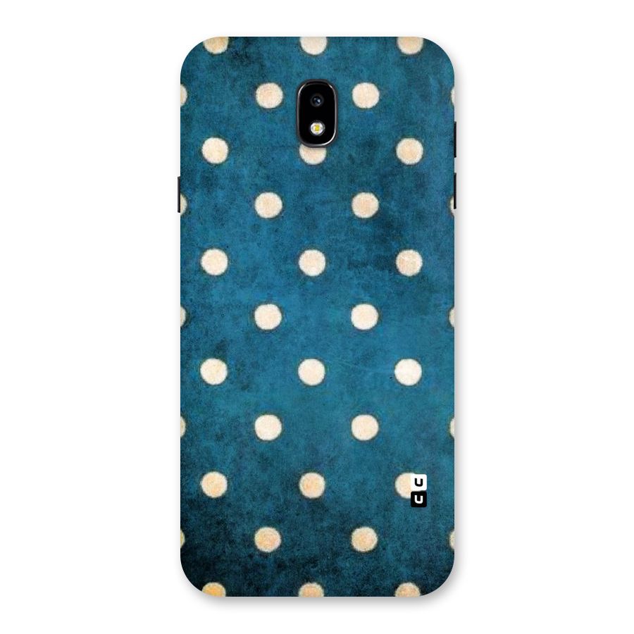 Classic Blue Polka Back Case for Galaxy J7 Pro