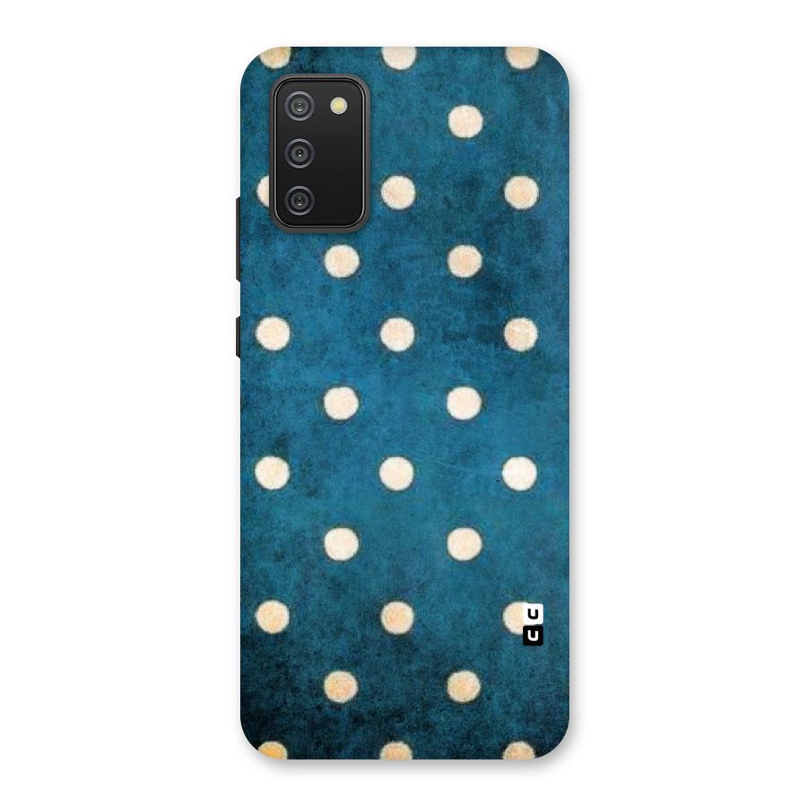 Classic Blue Polka Back Case for Galaxy M02s
