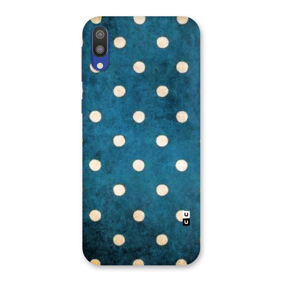 Classic Blue Polka Back Case for Galaxy M10