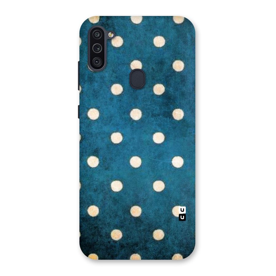 Classic Blue Polka Back Case for Galaxy M11