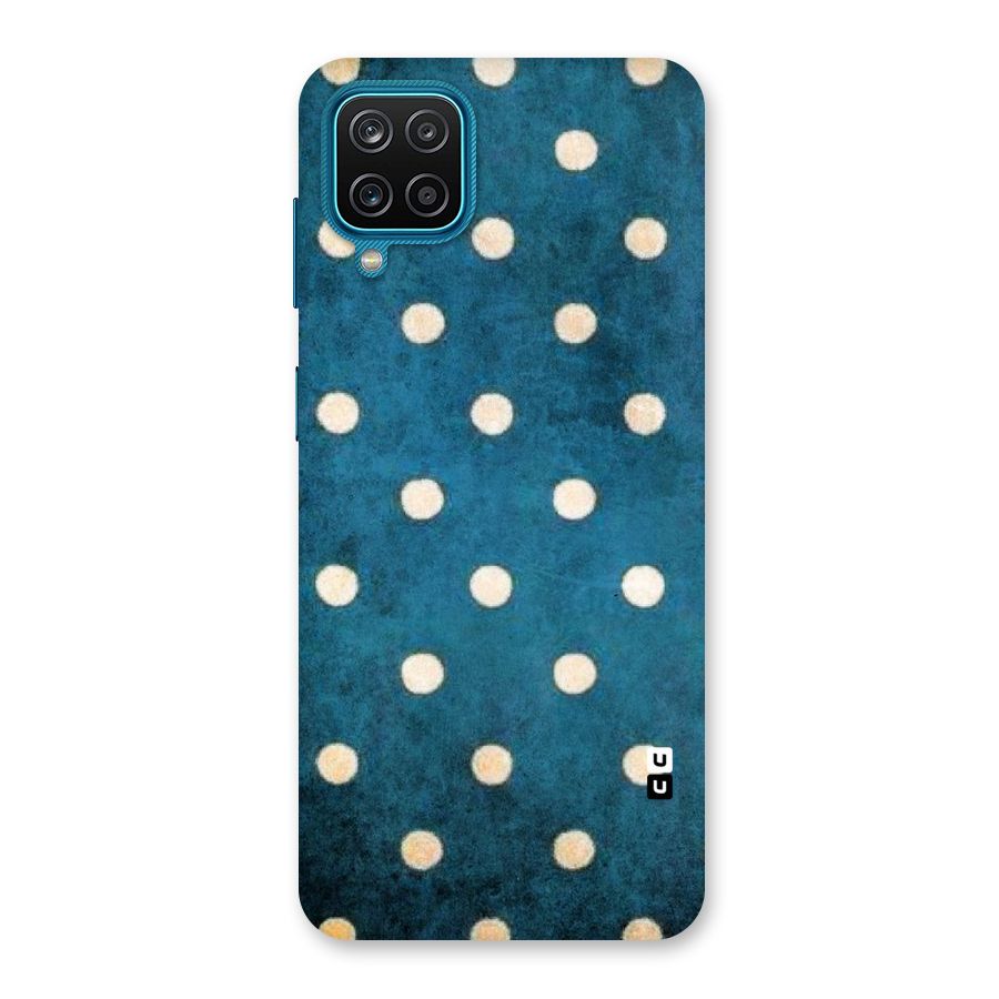 Classic Blue Polka Back Case for Galaxy M12