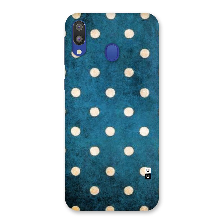 Classic Blue Polka Back Case for Galaxy M20