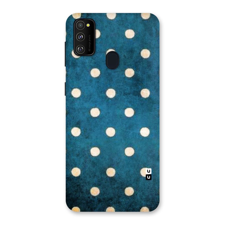 Classic Blue Polka Back Case for Galaxy M30s