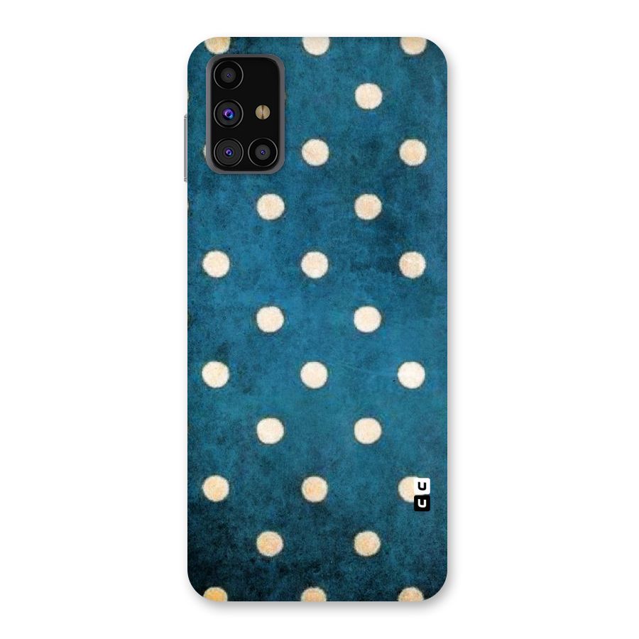 Classic Blue Polka Back Case for Galaxy M31s