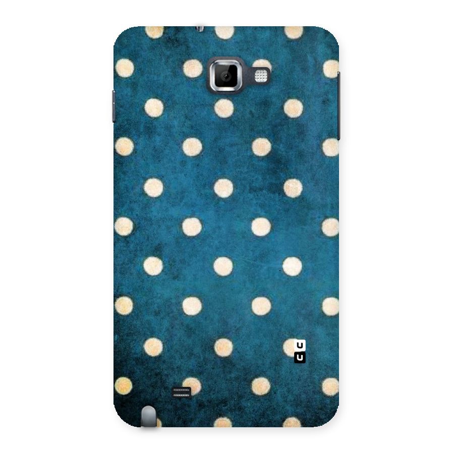 Classic Blue Polka Back Case for Galaxy Note