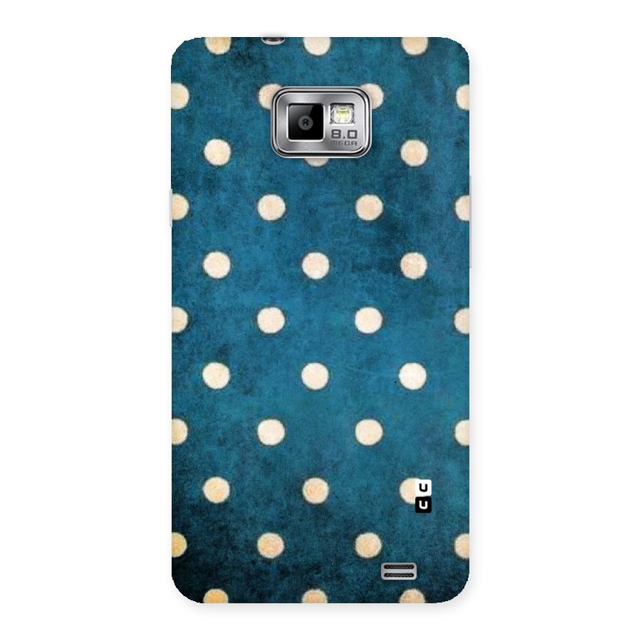 Classic Blue Polka Back Case for Galaxy S2