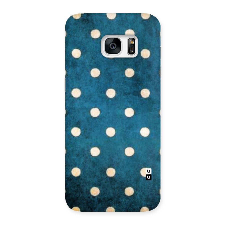 Classic Blue Polka Back Case for Galaxy S7 Edge