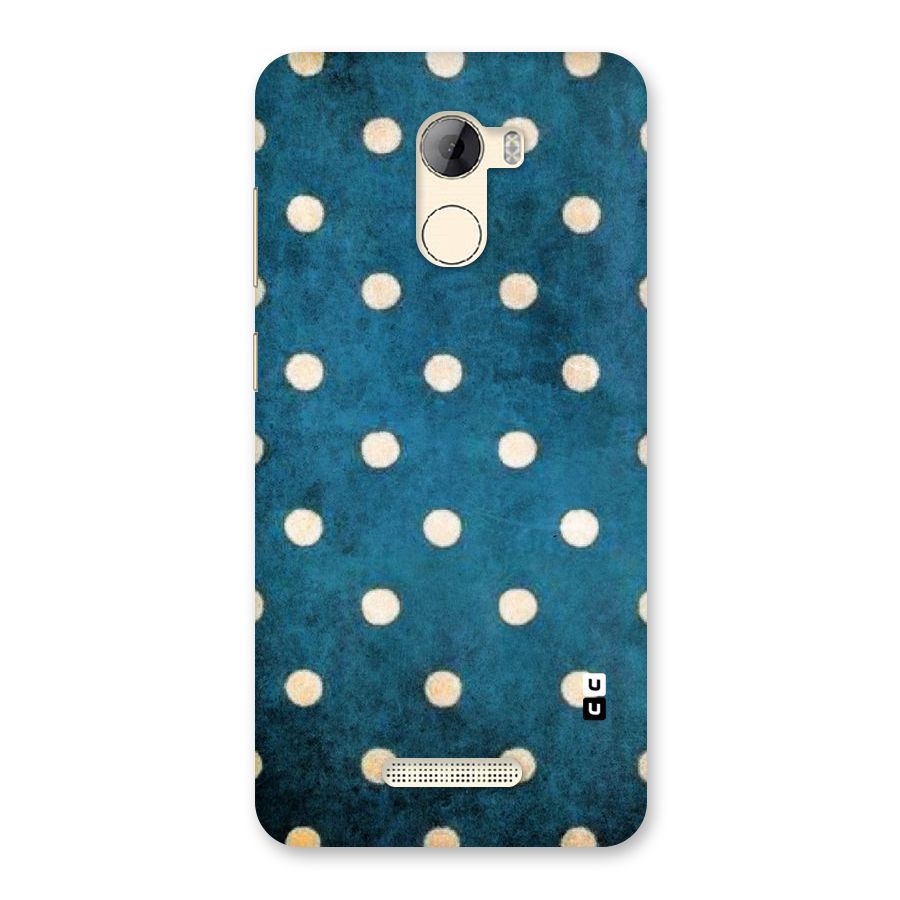 Classic Blue Polka Back Case for Gionee A1 LIte