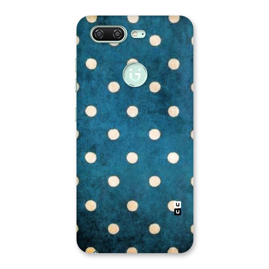 Classic Blue Polka Back Case for Gionee S10