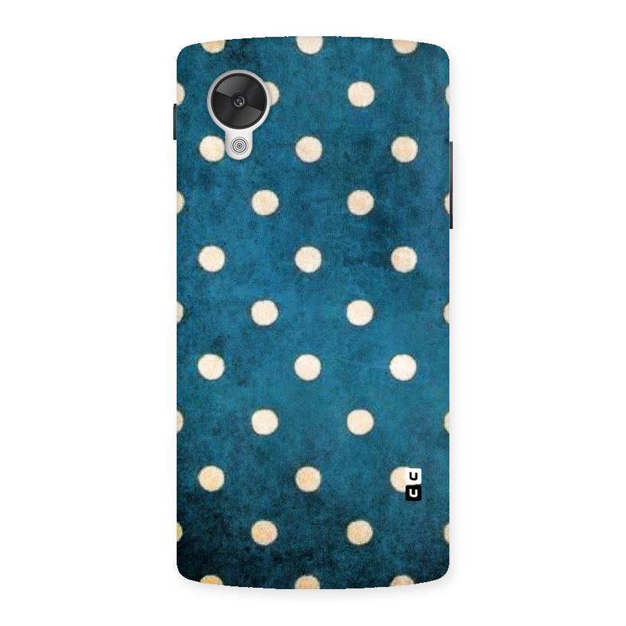 Classic Blue Polka Back Case for Google Nexsus 5