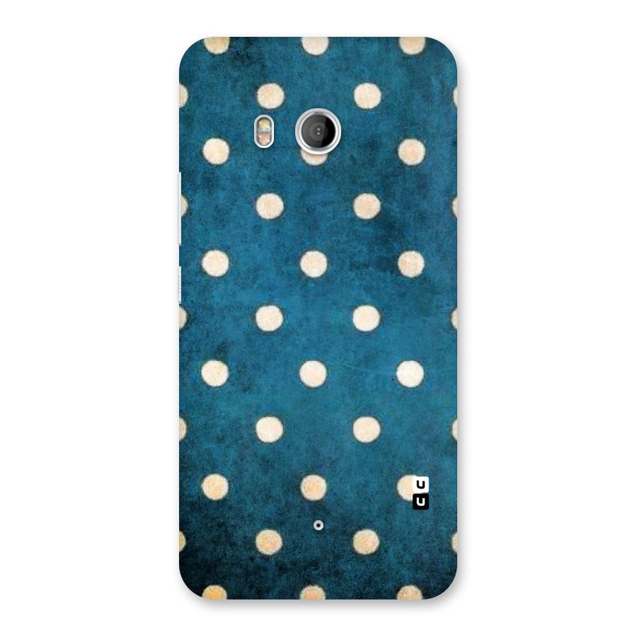 Classic Blue Polka Back Case for HTC U11