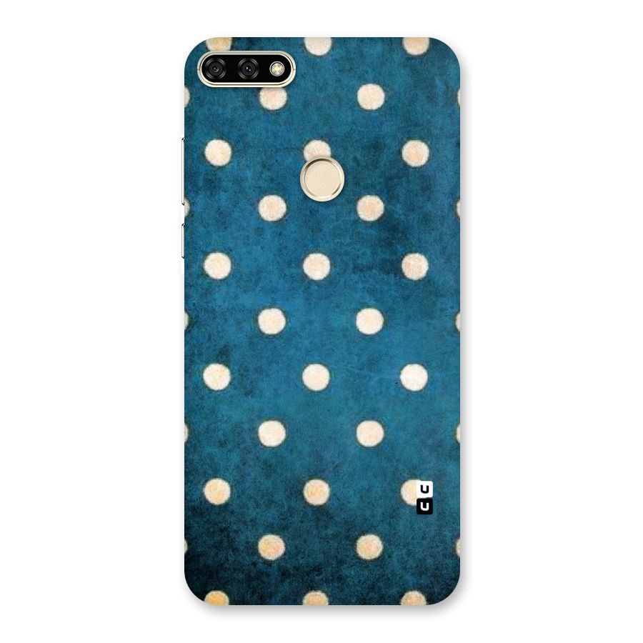 Classic Blue Polka Back Case for Honor 7A