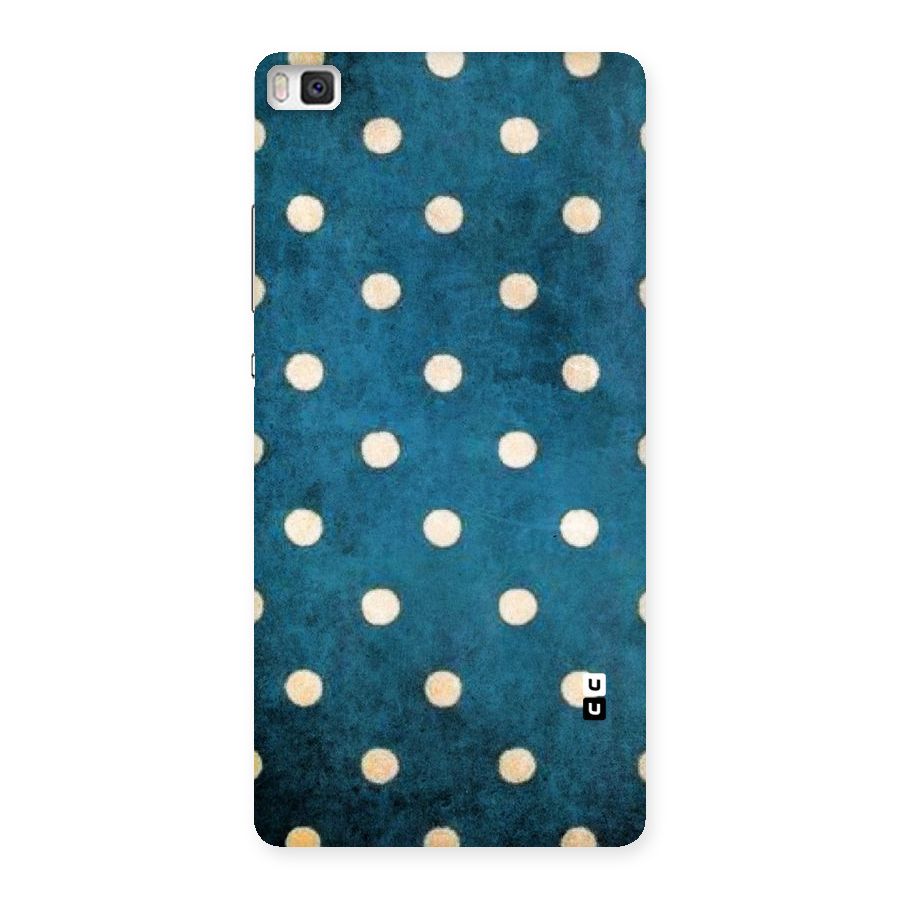 Classic Blue Polka Back Case for Huawei P8