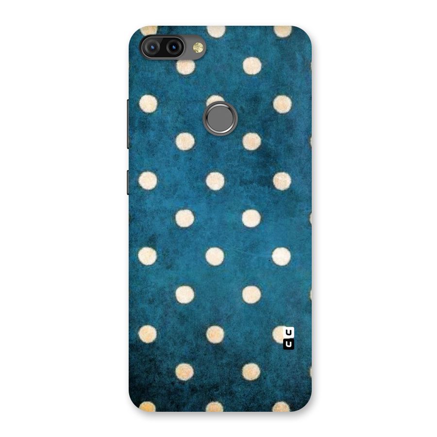 Classic Blue Polka Back Case for Infinix Hot 6 Pro