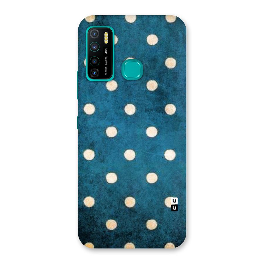 Classic Blue Polka Back Case for Infinix Hot 9 Pro