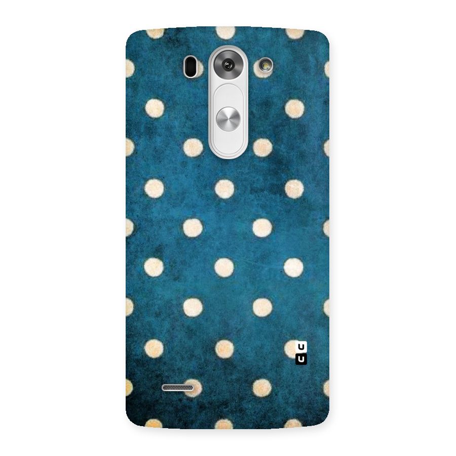 Classic Blue Polka Back Case for LG G3 Beat