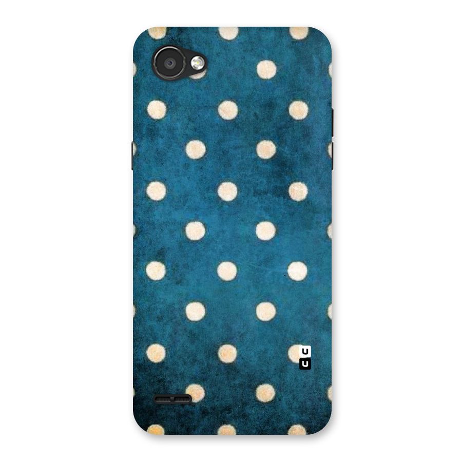 Classic Blue Polka Back Case for LG Q6