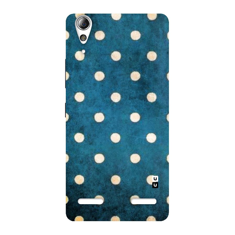 Classic Blue Polka Back Case for Lenovo A6000 Plus