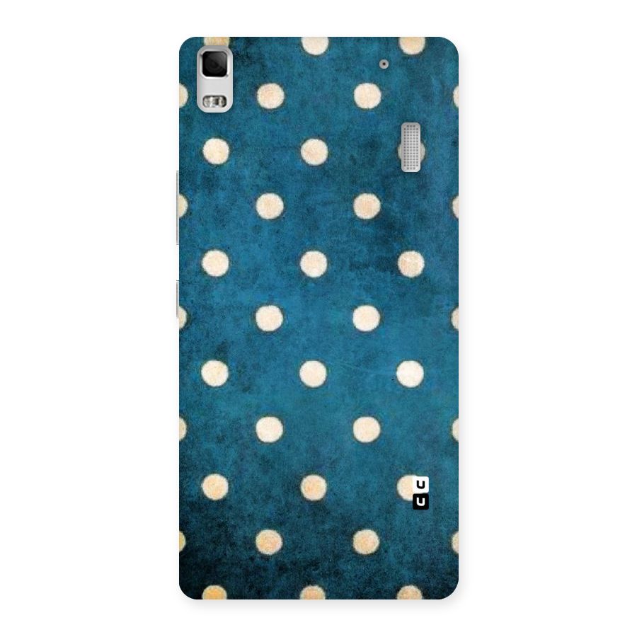 Classic Blue Polka Back Case for Lenovo A7000