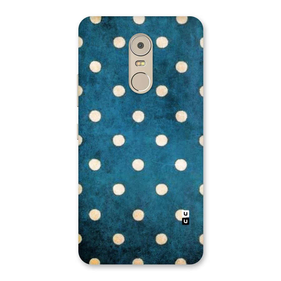 Classic Blue Polka Back Case for Lenovo K6 Note