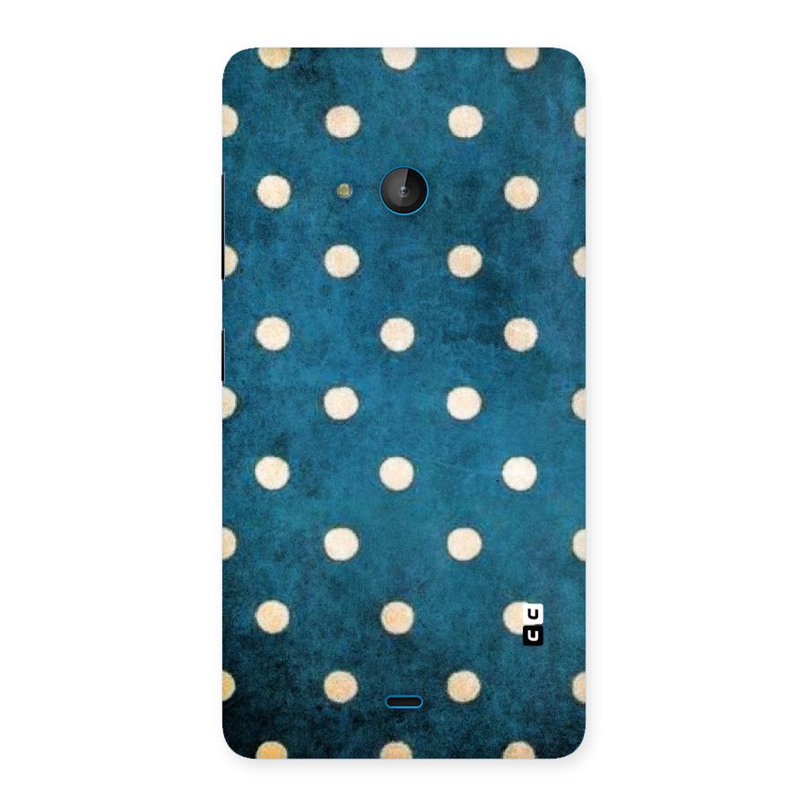 Classic Blue Polka Back Case for Lumia 540