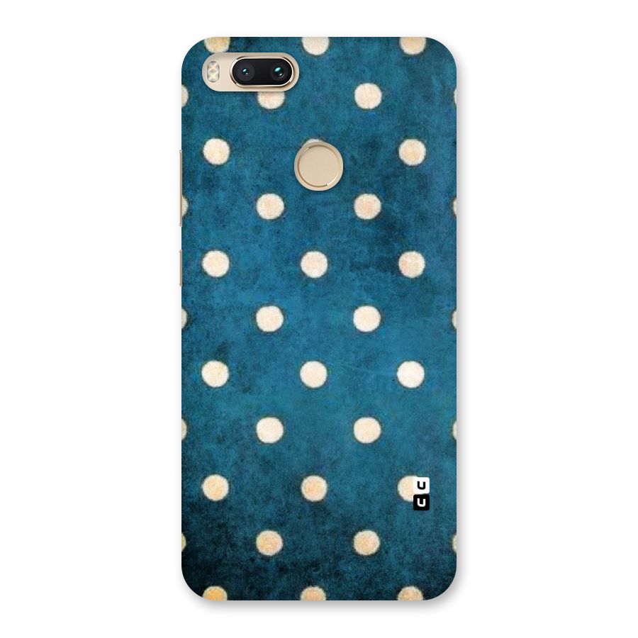 Classic Blue Polka Back Case for Mi A1