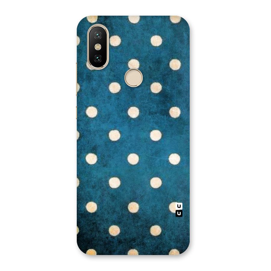Classic Blue Polka Back Case for Mi A2