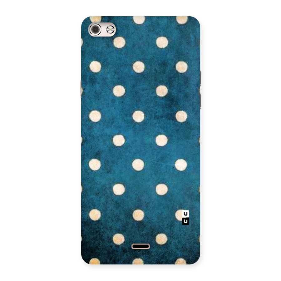 Classic Blue Polka Back Case for Micromax Canvas Silver 5