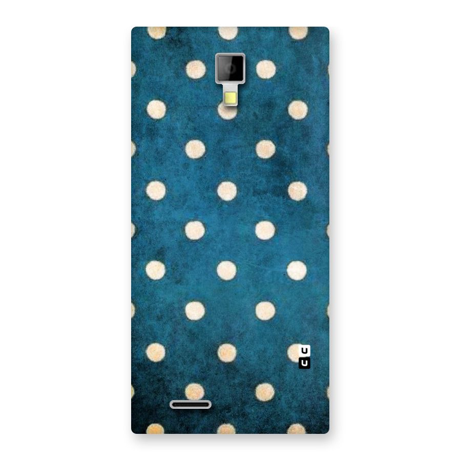 Classic Blue Polka Back Case for Micromax Canvas Xpress A99