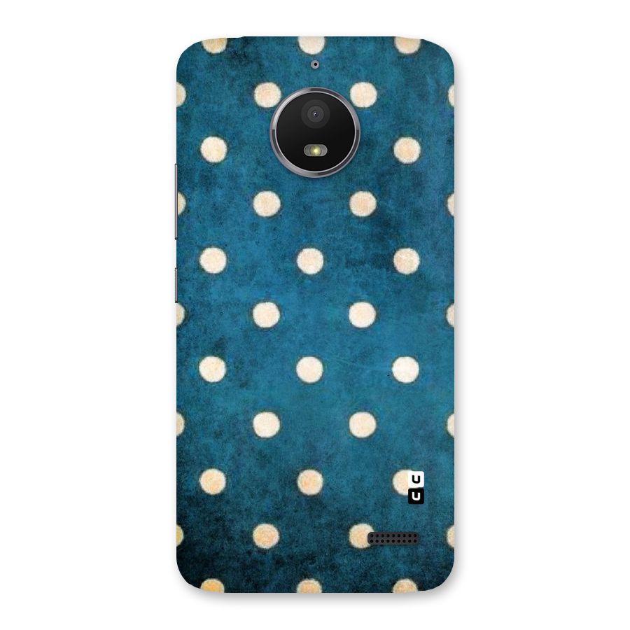 Classic Blue Polka Back Case for Moto E4